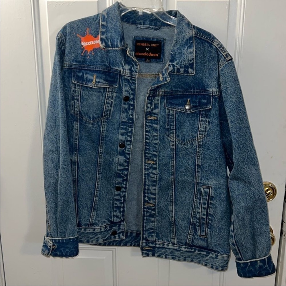 Members Only Nickelodeon Cartoon Jean Jacket